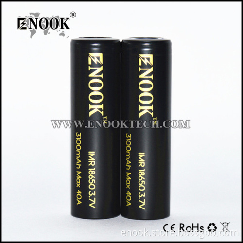 Enook 3100mah 3.7v 18650 Li Ion Battery